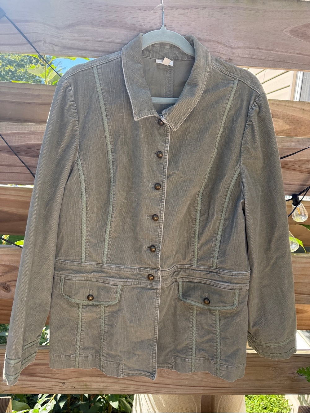 J. Jill Olive Green Utility Jacket